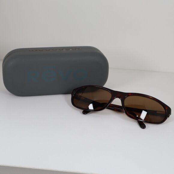 REVO 2003 302/61 Brown Tortoise Wrap H2O Polarized Lens Sunglasses 59-17-125mm